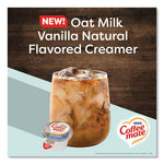 Plant-Based Oat Milk Liquid Creamers, Natural Vanilla, 0.38 oz Mini Cups, 50/Box, 4 Boxes/Carton