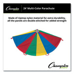 Nylon Multicolor Parachute, 24 ft dia, 20 Handles