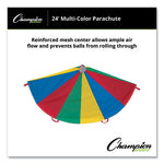 Nylon Multicolor Parachute, 24 ft dia, 20 Handles