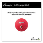 Playground Ball, 6" Diameter, Red