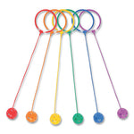 Swing Ball Set, 5.5" Diameter, Assorted Colors, 6/Set