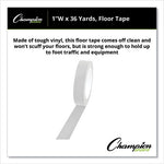 Floor Tape, 1" x 36 yds, White