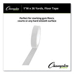 Floor Tape, 1" x 36 yds, White