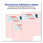 Glossy Clear Easy Peel Mailing Labels w/ Sure Feed Technology, Inkjet/Laser Printers, 2 x 4, Clear, 10/Sheet, 10 Sheets/Pack