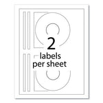 Inkjet CD Labels, Matte White, 100/Pack