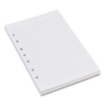 Mini Size Binder Filler Paper, 7-Hole Side Punched, 5.5 x 8.5, College Rule, 100/Pack