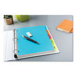 Big Tab Write and Erase Durable Plastic Dividers, 5-Tab, 11 x 8.5, Assorted, 1 Set