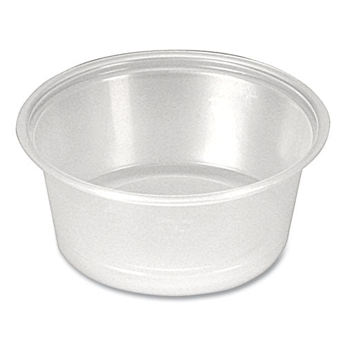 Portion Cups, 1.5 oz, Clear, 250/Sleeve, 10 Sleeves/Carton