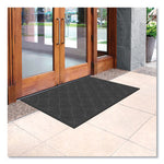 Ecomat Crosshatch Entry Mat, 36 x 60, Charcoal