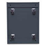 File Pedestal with Full-Length Pull, Left or Right, 3-Drawers: Box/Box/File, Legal/Letter, Charcoal, 14.96" x 19.29" x 27.75"