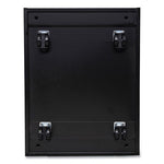 File Pedestal with Full-Length Pull, Left or Right, 2 Legal/Letter-Size File Drawers, Black, 14.96" x 19.29" x 27.75"