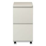 File Pedestal with Full-Length Pull, Left or Right, 2 Legal/Letter-Size File Drawers, Putty, 14.96" x 19.29" x 27.75"