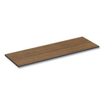 Reversible Laminate Table Top, Rectangular, 71.5w x 23.63d, Espresso/Walnut