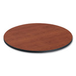 Reversible Laminate Table Top, Round, 35.5" Diameter, Medium Cherry/Mahogany