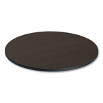 Reversible Laminate Table Top, Round, 35.5" Diameter, Espresso/Walnut