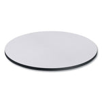 Reversible Laminate Table Top, Round, 35.5" Diameter, White/Gray