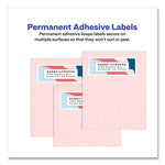 Glossy White Easy Peel Mailing Labels w/ Sure Feed Technology, Laser Printers, 1 x 2.63, White, 30/Sheet, 25 Sheets/Pack