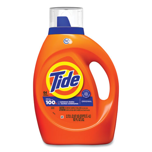 HE Laundry Detergent, Original Scent, Liquid, 64 Loads, 92 oz Bottle