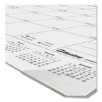 Gold Collection Monthly Desk Pad Calendar, 22 x 17, White Sheets, Black Headband, Clear Corners, 12-Month (Jan to Dec): 2024