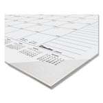 Gold Collection Monthly Desk Pad Calendar, 22 x 17, White Sheets, Black Headband, Clear Corners, 12-Month (Jan to Dec): 2024