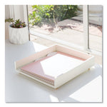 Juliet Paper Tray, 1 Section, Holds 11" x 8.5" Files, 10 x 12.25 x 2.5, White