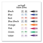 VISION ELITE Hybrid Gel Pen, Stick, Fine 0.5 mm, Assorted Ink and Barrel Colors