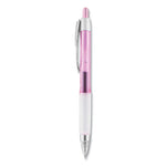 207 Office Pack Gel Pen, Retractable, Medium 0.7 mm, Black Ink, Pink/Translucent White Barrel, 36/Pack