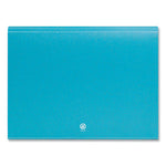 U-Eco 13-Pocket Expandable File, 9.75" Expansion, 13 Sections; Button/Elastic Closure, 1/12-Cut Tabs, Letter Size, Ocean