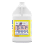 Disinfectant Deodorizing Cleaner Concentrate, Lemon Scent, 128 oz Bottle, 4/Carton