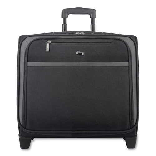 Dakota Rolling Overnighter Case, 16", 8 x 16 x 14.2, Black