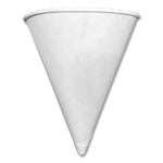 Paper Cone Cups, 3.2 oz, White, 5,000/Carton