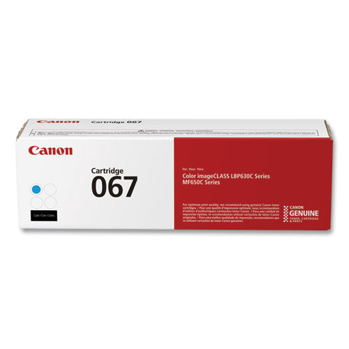 5101C001 (067) Toner, 1,250 Page-Yield, Cyan