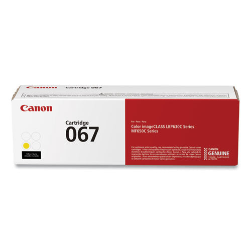 5099C001 (067) Toner, 1,250 Page-Yield, Yellow