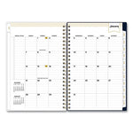 Day Designer Peyton Create-Your-Own Cover Weekly/Monthly Planner, Floral Artwork, 8 x 5, Navy Cover, 12-Month (Jan-Dec): 2024