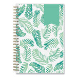 Day Designer Palms Weekly/Monthly Planner, Palms Artwork, 8 x 5, Green/White Cover, 12-Month (Jan to Dec): 2024