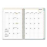 Day Designer Secret Garden Mint Frosted Weekly/Monthly Planner, 8 x 5, Multicolor Cover, 12-Month (Jan to Dec): 2024
