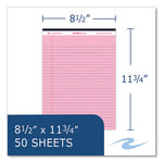 Enviroshades Legal Notepads, 50 Pink 8.5 x 11.75 Sheets, 72 Notepads/Carton, Ships in 4-6 Business Days