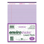 Enviroshades Legal Notepads, 50 Orchid 8.5 x 11.75 Sheets, 72 Notepads/Carton, Ships in 4-6 Business Days