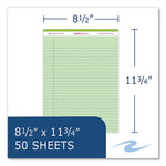 Enviroshades Legal Notepads, 50 Green 8.5 x 11.75 Sheets, 72 Notepads/Carton, Ships in 4-6 Business Days