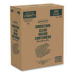 Showtime Clear Hinged Containers, Hoagie Container, 29.9 oz, 5.1 x 9.9 x 3.5, Clear, Plastic, 100/Bag 2 Bags/Carton