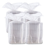 PresentaBowls Pro Clear Square Lids for 24-32 oz Bowls, 8.5 x 8.5 x 0.5, Clear, Plastic, 63/Bag, 4 Bags/Carton