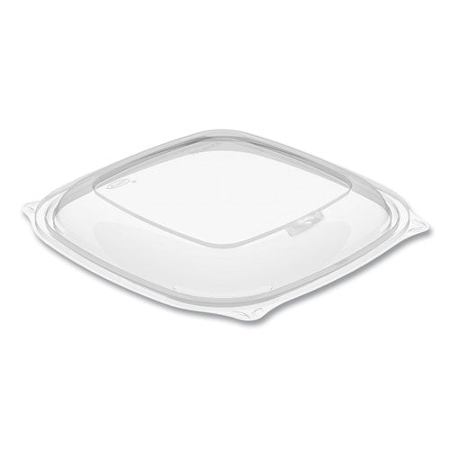 PresentaBowls Pro Clear Square Bowl Lids, Large Vented Square, 8.5 x 8.5 x 1, Clear, Plastic, 63/Bag, 4 Bags/Carton