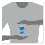 Paper Specimen Cups, 8 oz, Blue/White, 50/Sleeve, 20 Sleeves/Carton