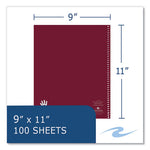 Lefty Notebook, 1 Subject, College Rule, Randomly Asst Cover Color, (100) 11 x 9 Sheets. 24/CT, Ships in 4-6 Business Days