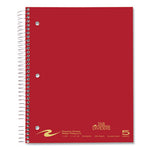 Wirebound Notebook w/Tabs, 5-Subject, College Rule, Randomly Asst Covers, (200) 11 x 8.5 Sheets, 12/CT, Ships in 4-6 Bus Days