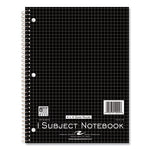 Subject Wirebound Promo Notebook, 1-Subject, 4 sq/in Quad Rule, Asst Cover, (100) 10.5x8 Sheets, 24/CT, Ships in 4-6 Bus Days