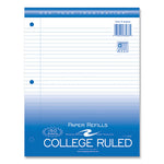 Loose Leaf Paper, 8.5 x 11, 3-Hole Punched, College Rule, White, 150 Sheets/Pack, 24 Packs/Carton, Ships in 4-6 Business Days