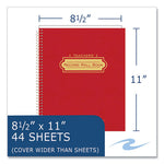 Teacher's Record and Roll Book, 11 x 8.5, Randomly Assorted Cover Colors, 24/Carton, Ships in 4-6 Business Days