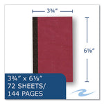 Sewn Memo Book, Narrow Rule, Red Cover, (70) 6 x 3.75 Sheets, 144/Carton, Ships in 4-6 Business Days