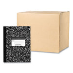 Flexible Cover Composition Book, Med/College Rule, Black Marble Cover, (80) 10.25 x 7.88 Sheet, 48/CT, Ships in 4-6 Bus Days